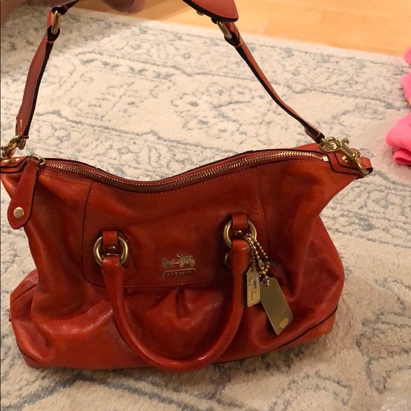 Coach Red Satchel - Picture 2 of 5